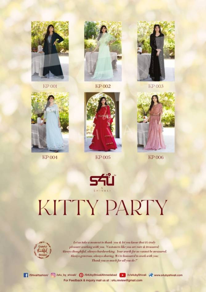 S4u Kitty Latest Fancy Party wear Rich Look Designer Kurti Collection